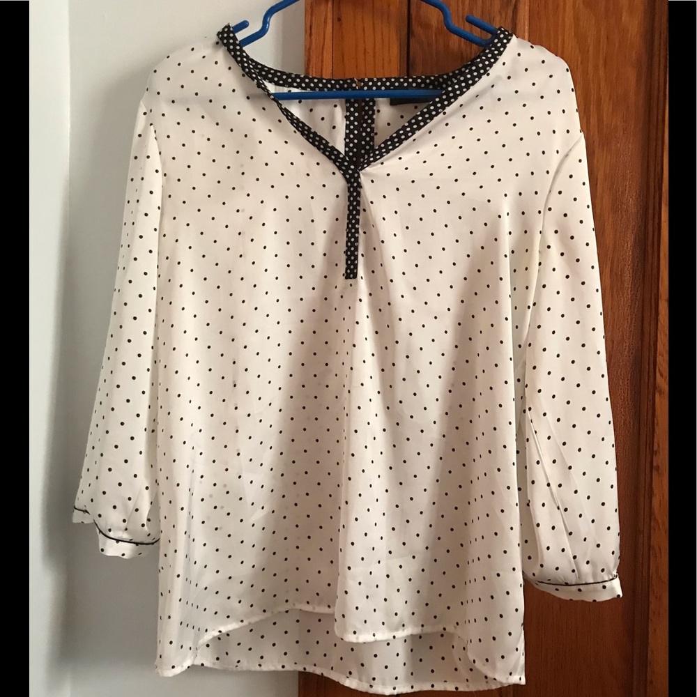 Office blouse polka dot